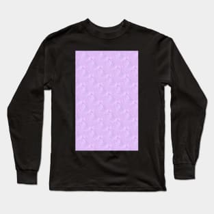 Pastel Pink Purple Swirl Pattern Long Sleeve T-Shirt